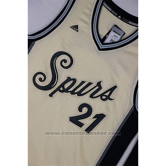 Maglia Natale 2015 San Antonio Spurs Tim Duncan #21 Bianco